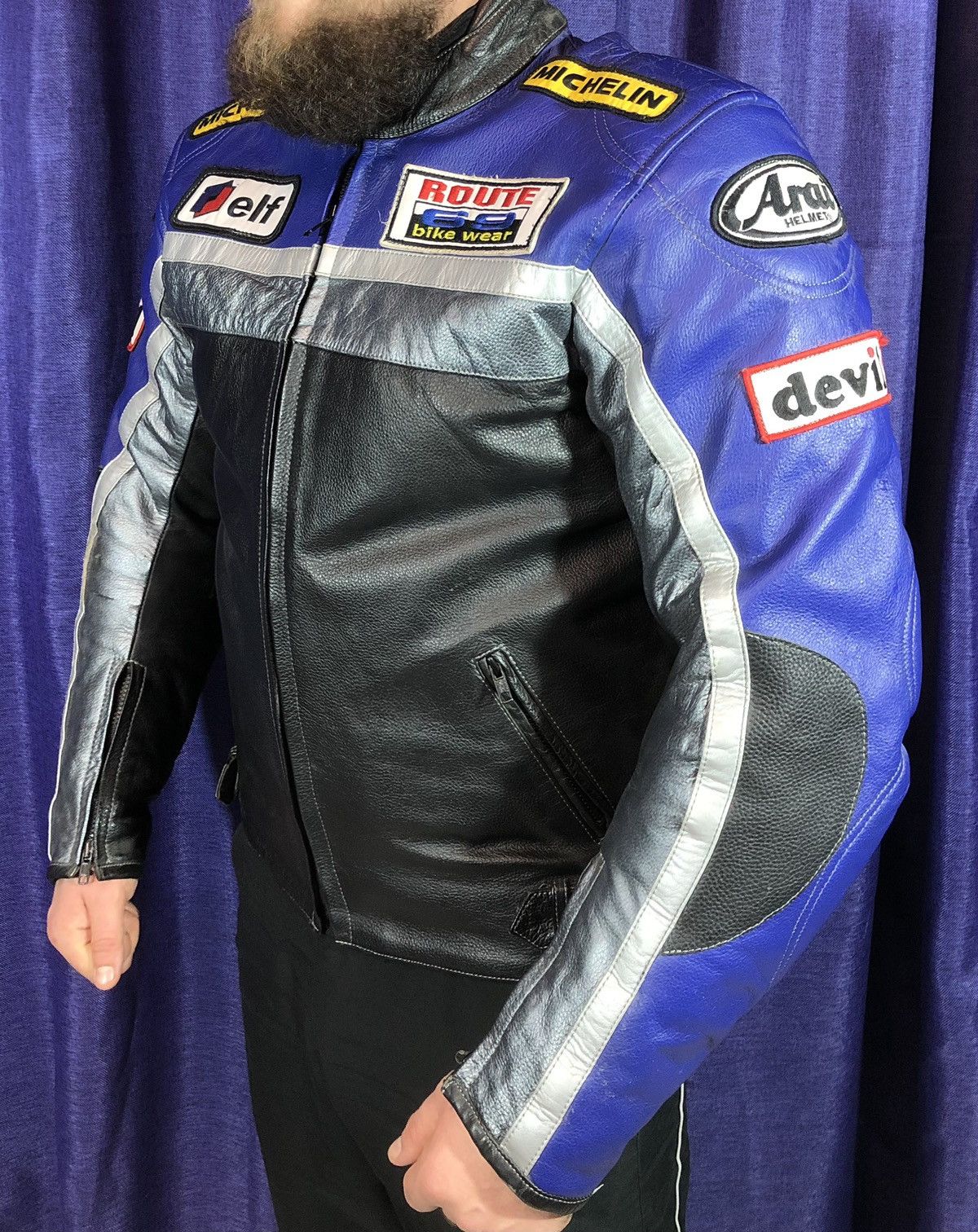 Dainese × Ferrari × Yamaha Route 69 Motorcycle Leather Jacket Racing Size US L / EU 52-54 / 3 - 3 Thumbnail