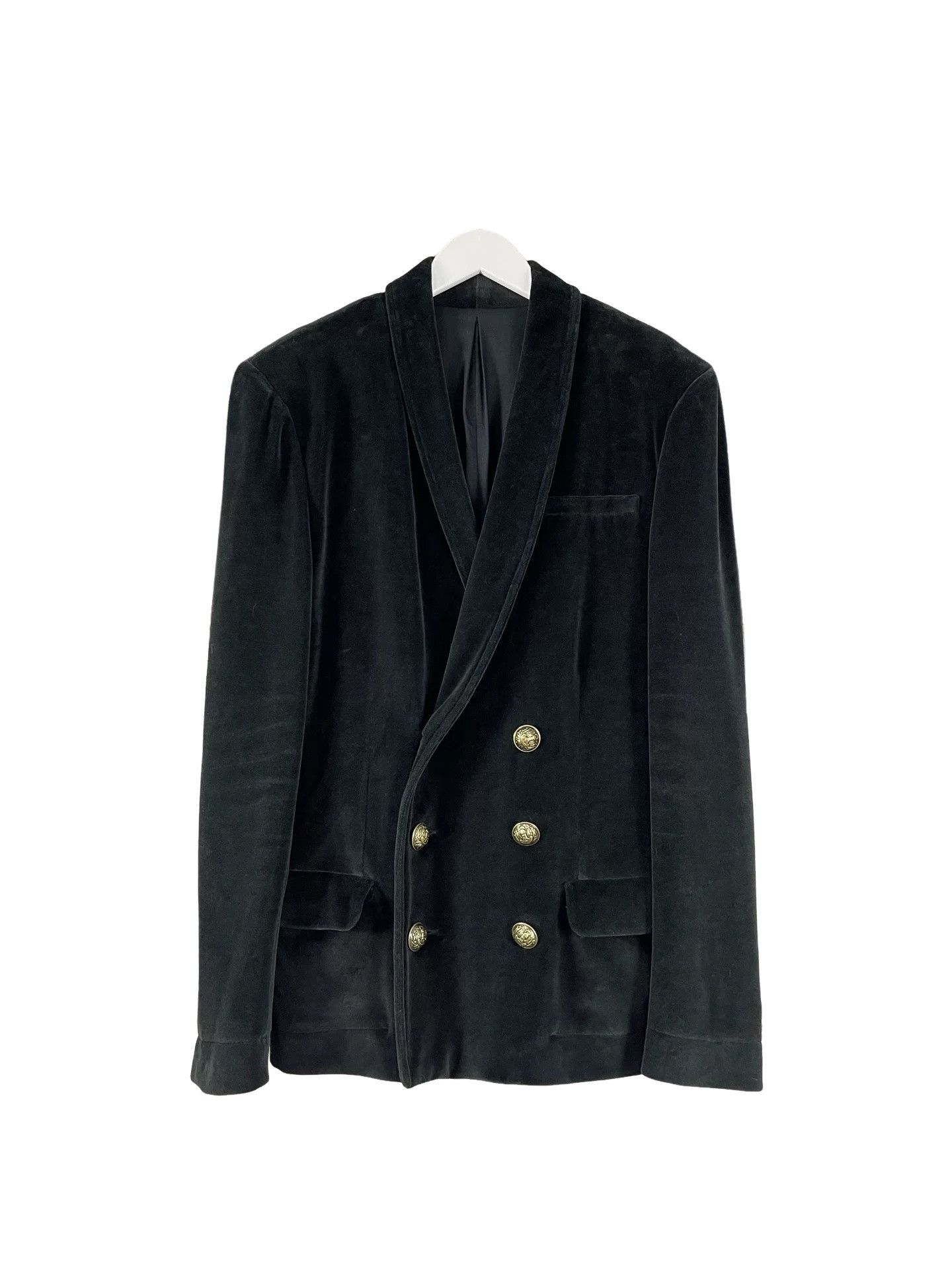 Balmain Balmain Velvet Gold Button Blazer Size 38R Size 38R - 1 Thumbnail