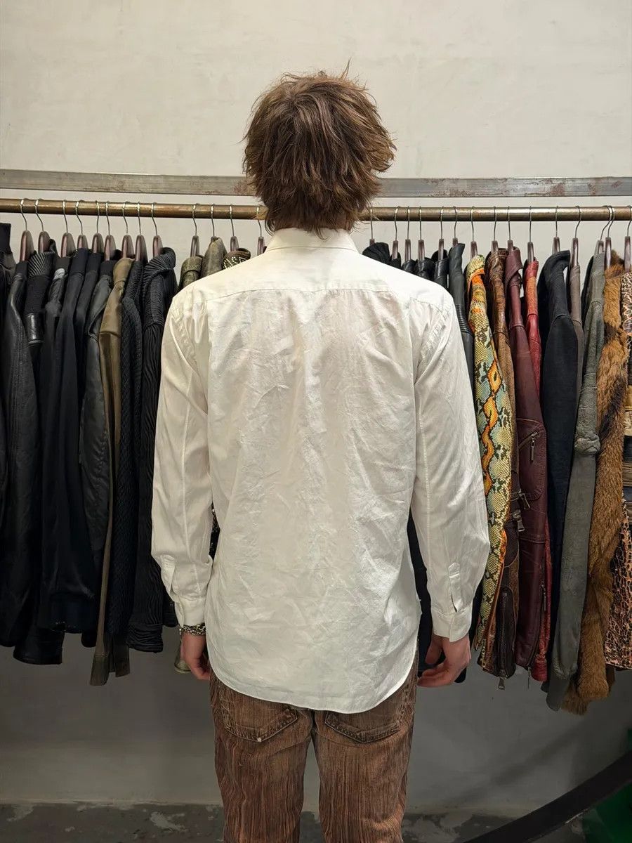 Comme des Garcons Comme des Garçons White Camo Cargo Irregular Shirt Size US M / EU 48-50 / 2 - 3 Thumbnail
