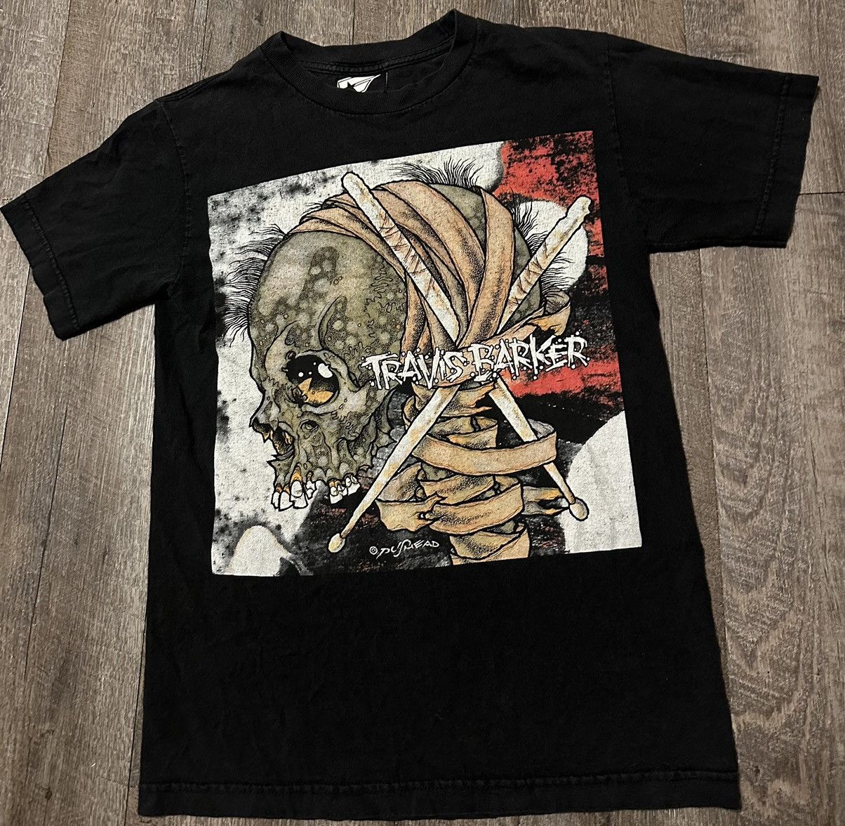 Famous Stars And Straps Vintage Travis Barker Famous Stars And Straps Pushead Shirt Size US S / EU 44-46 / 1 - 1 Thumbnail