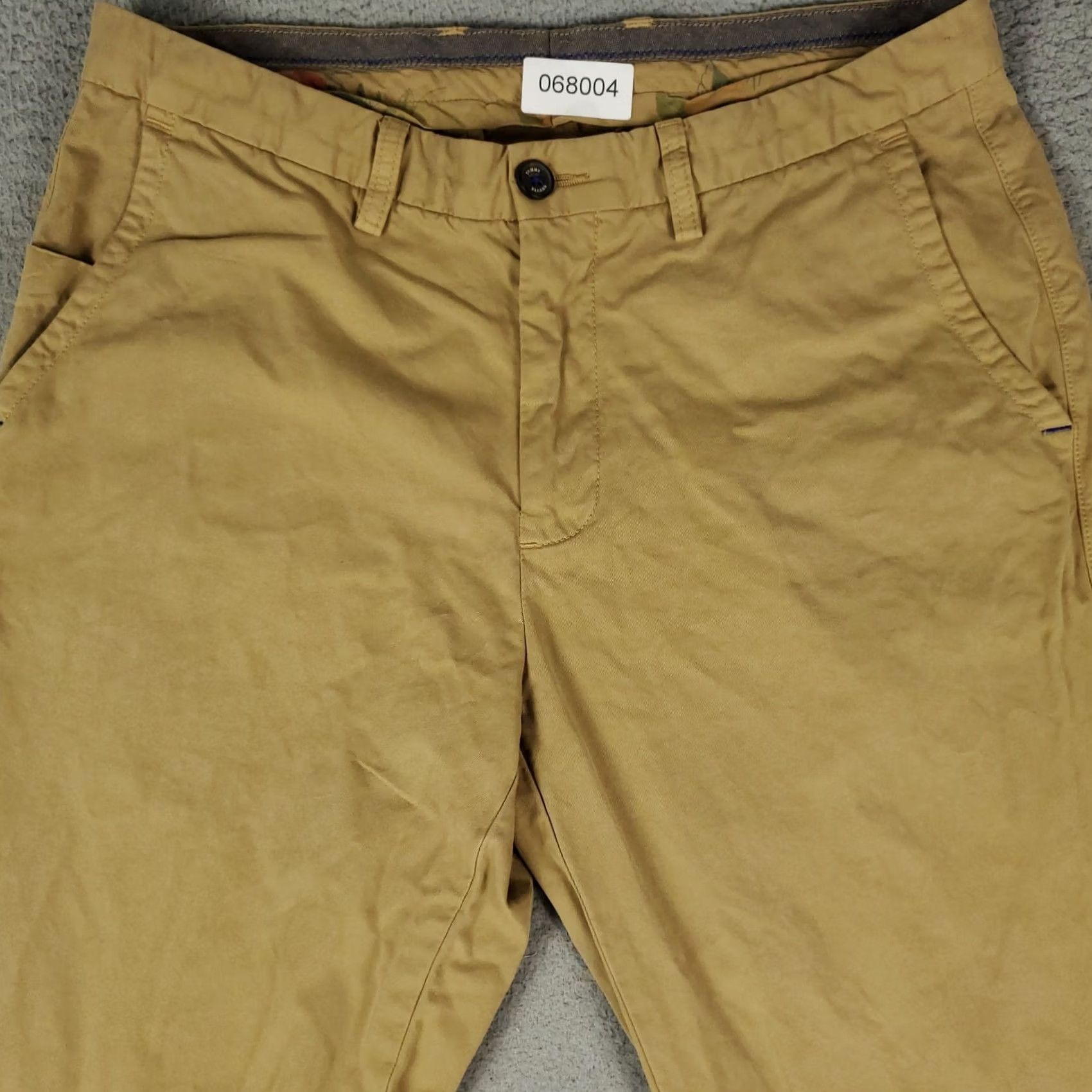 Tommy Bahama Tommy Bahama Pants Mens 33x32 Chino Trousers Blue Cotton Blend Flat Front Regular Rise Mid 10-12 Inseam 32 Size US 33 - 2 Thumbnail