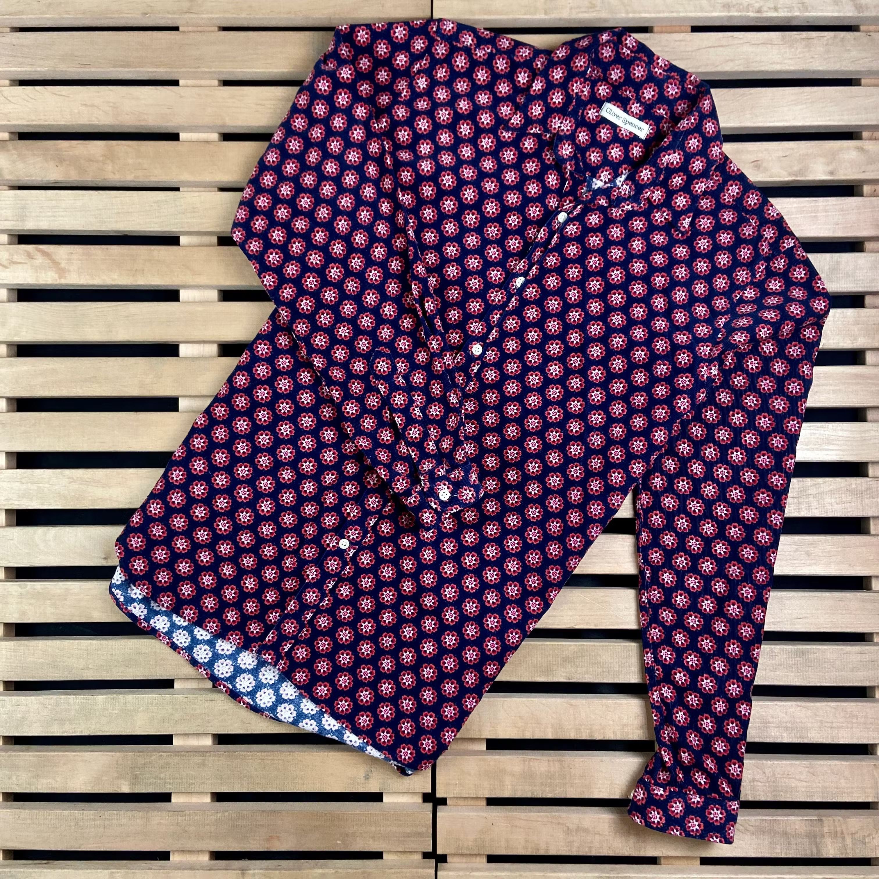 Oliver Spencer Mens Shirt Long Sleeve Oliver Spencer Size 15 / 38 Size US M / EU 48-50 / 2 - 1 Thumbnail