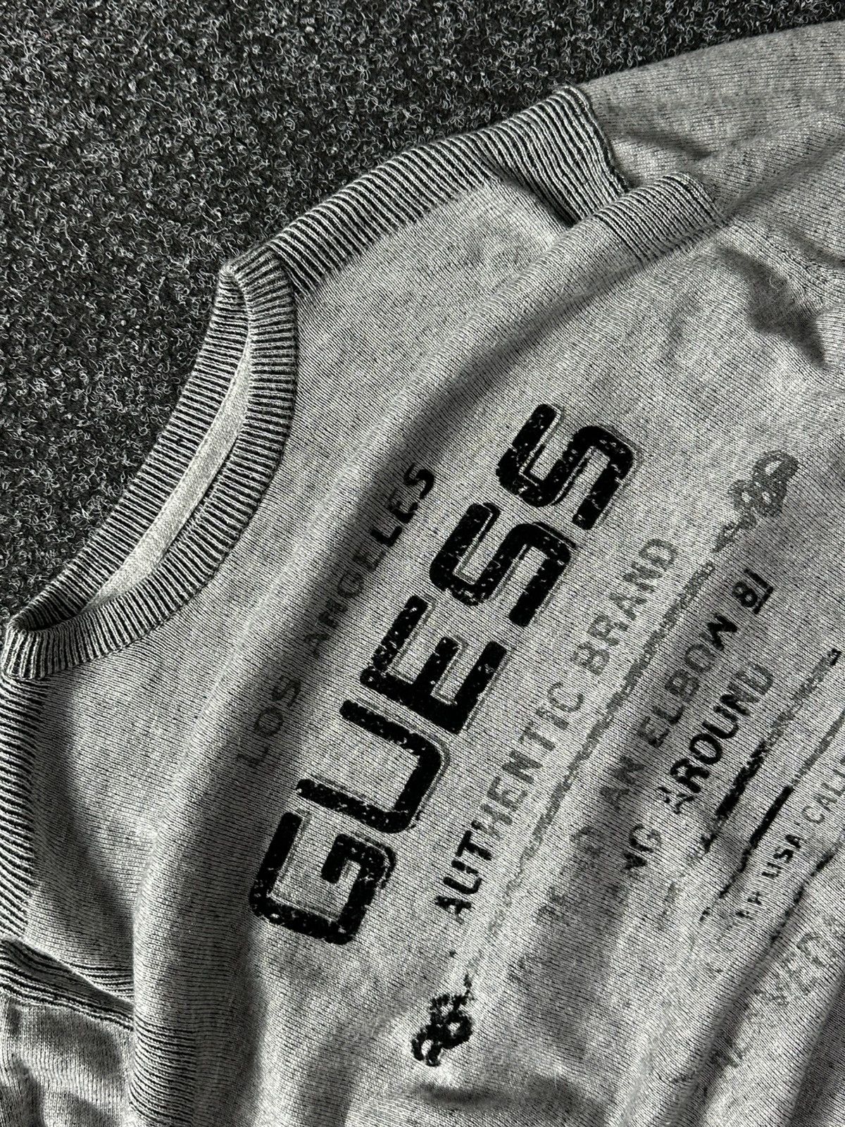Guess 🚨OPIUM Vintage GUESS Big Logo Y2K T SWEATER LIGHT GOTHIC Size US S / EU 44-46 / 1 - 4 Thumbnail