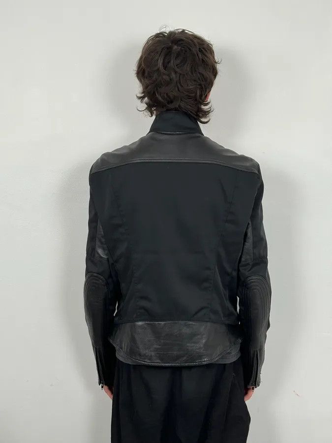 Gianfranco Ferre 2000s Gianfranco Ferré Black Nylon & Leather Bomber Jacket Size US M / EU 48-50 / 2 - 3 Thumbnail