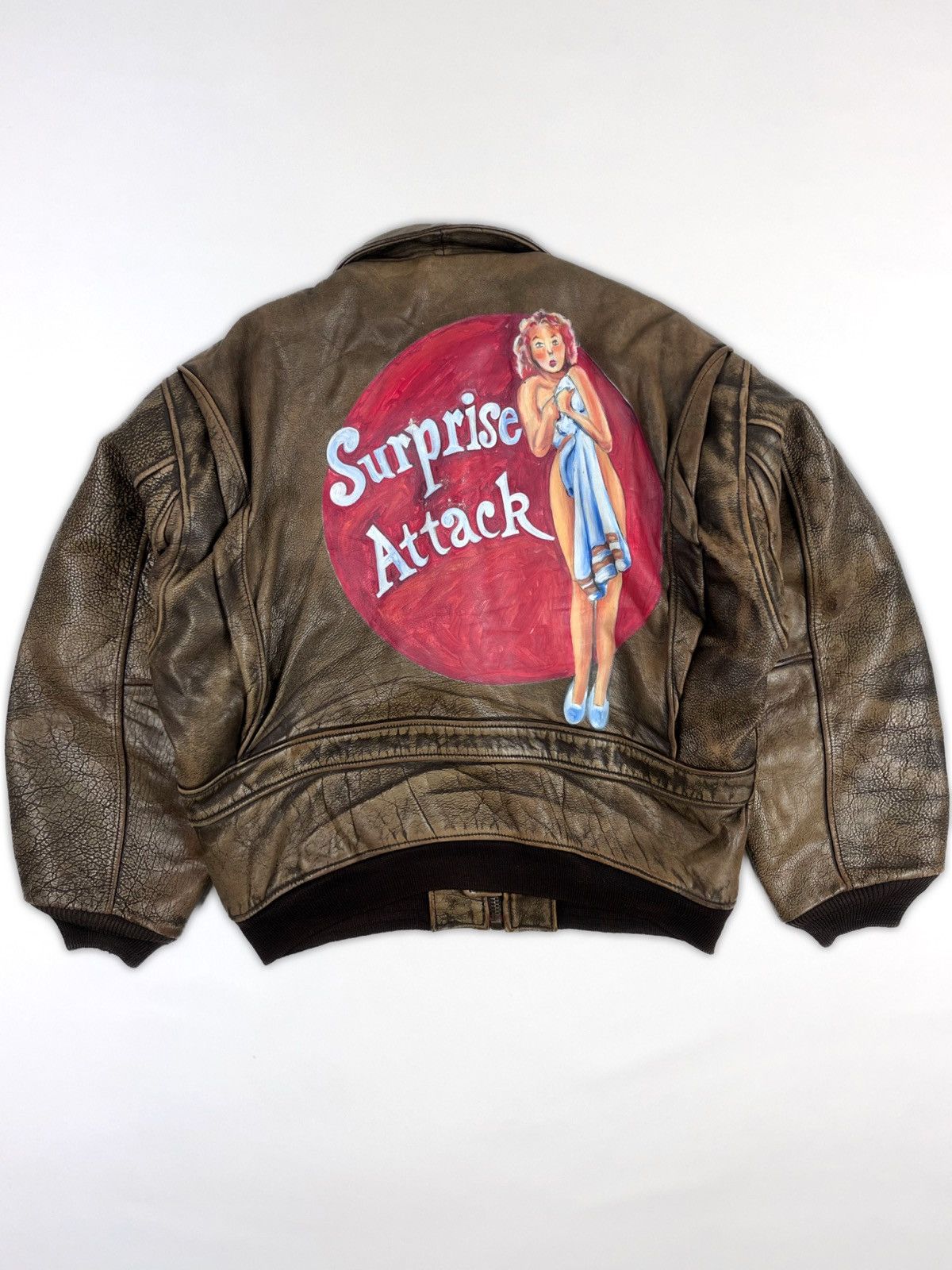 Avirex 90s Avirex G-1 Custom Paint Jacket Size US L / EU 52-54 / 3 - 1 Thumbnail