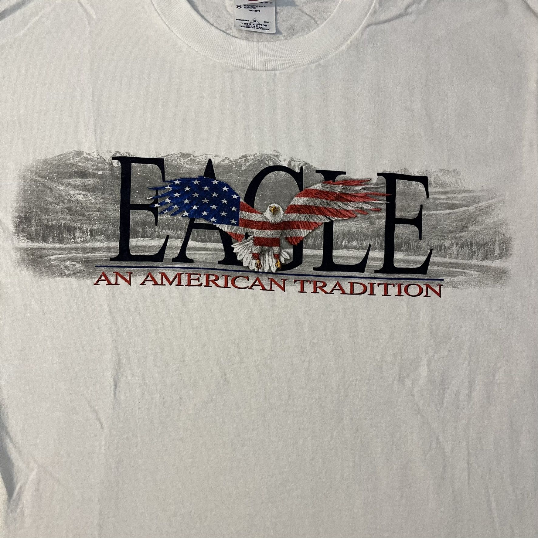 Delta × Vintage VTG 00s 2000s Eagle An American Tradition USA PatrioticTee Size US XL / EU 56 / 4 - 4 Thumbnail