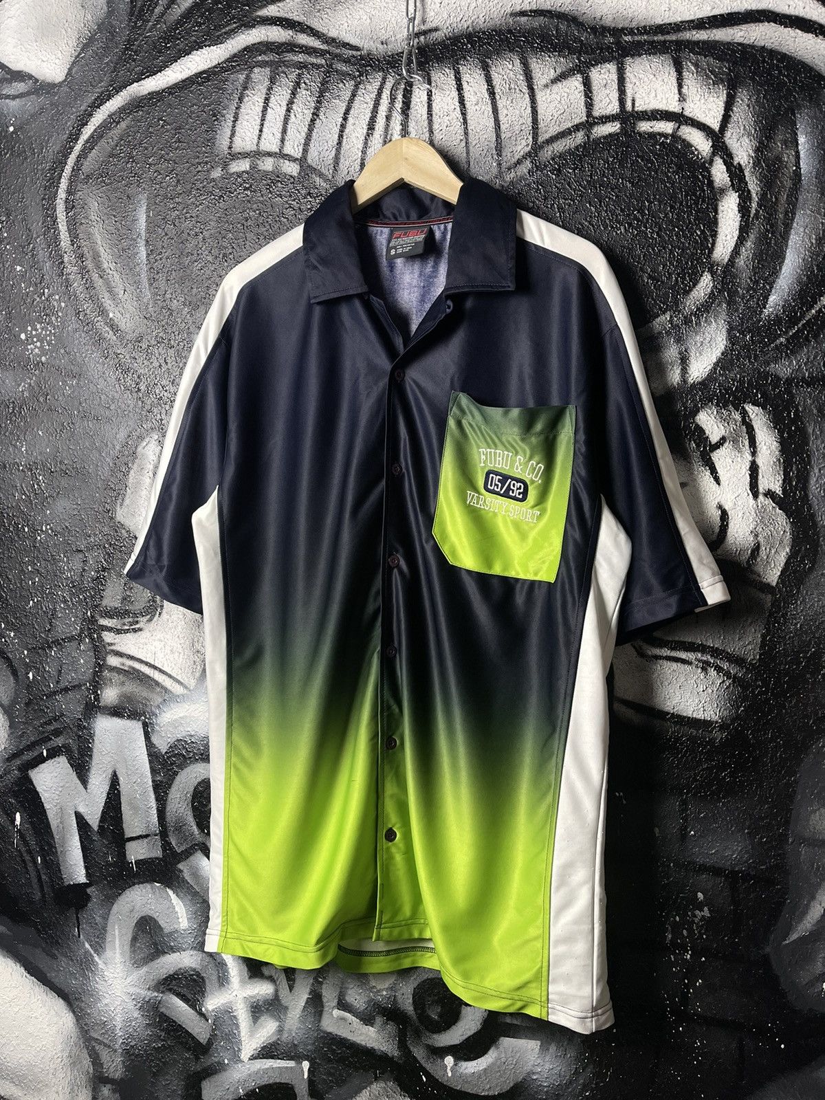 Fubu × Vintage Y2K Fubu Varsity Sport Crazy Shirt Men’s Size S Size US S / EU 44-46 / 1 - 1 Thumbnail
