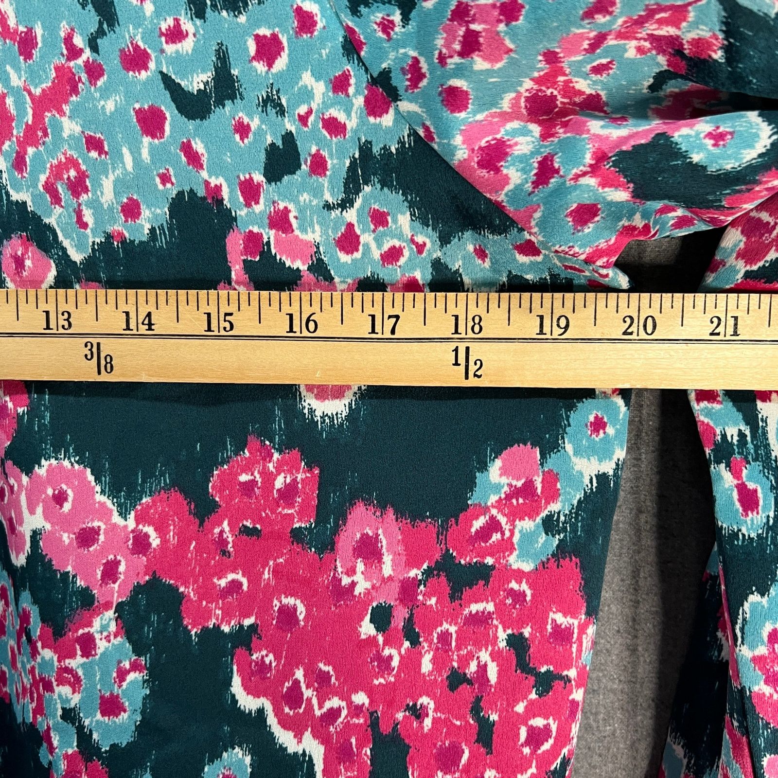Other J Jason Wu Printed Abstract Floral Bomber Jacket Teal Size M / US 6-8 / IT 42-44 - 7 Thumbnail