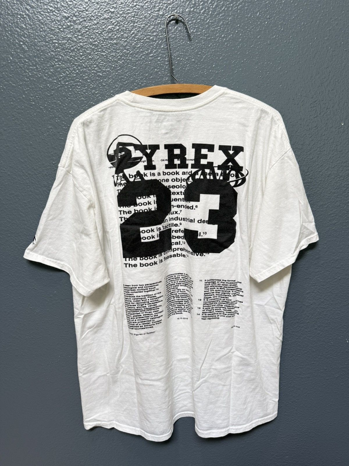 Champion Virgil Abloh Figures Of Speech White Tee Shirt XL