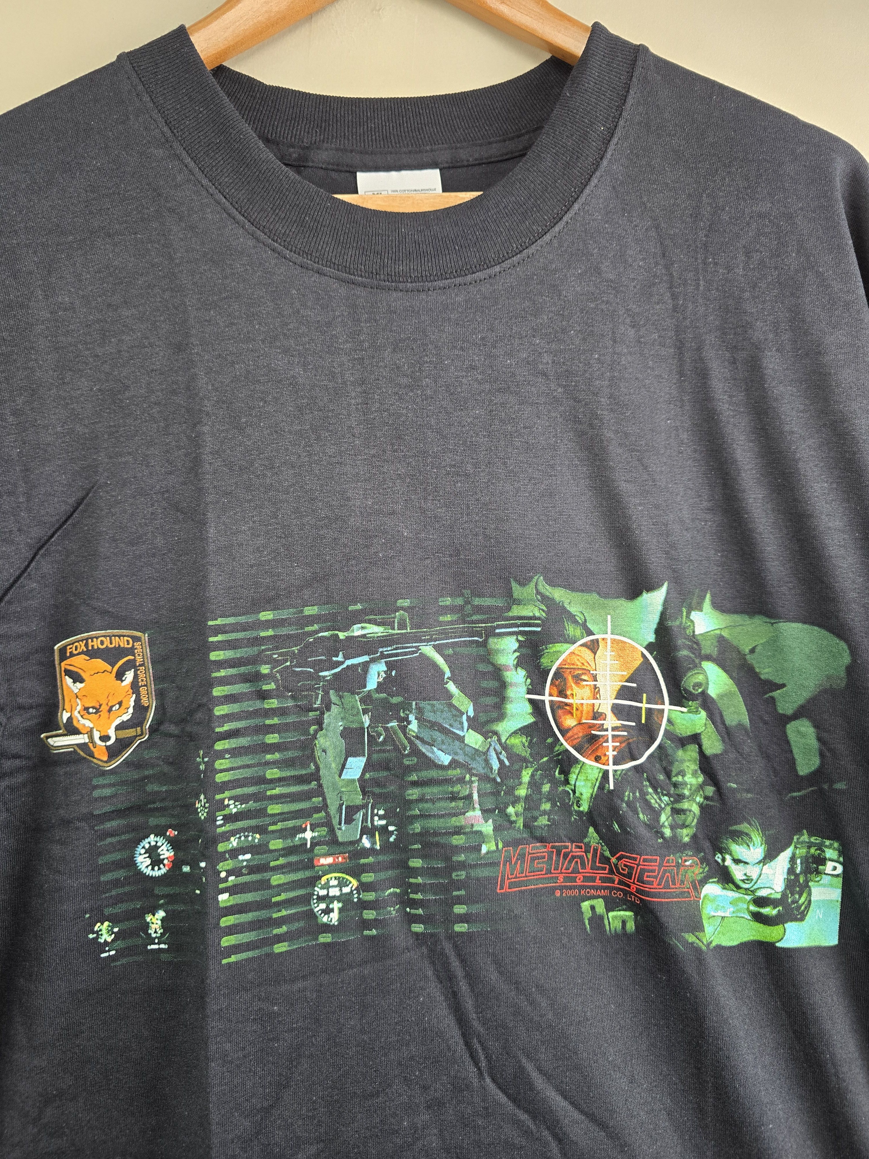 Anime × Microsoft × Vintage 2000 Konami Metal Gear Solid Gaming Anime tee XL 24" 32" Size US XL / EU 56 / 4 - 3 Thumbnail