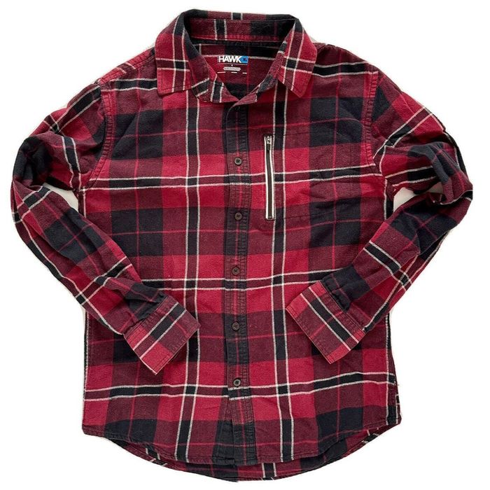 TONY HAWK BOYS FLANNEL SHIRT SIZE XLARGE ( SIZE 7X) MULTI