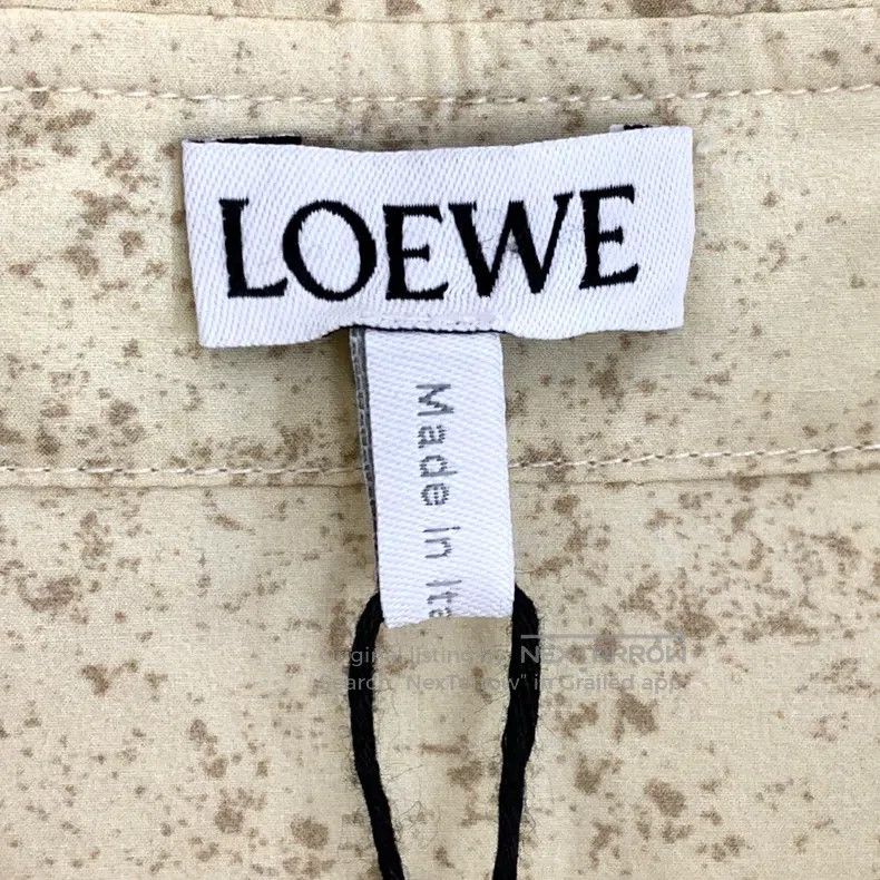 Loewe Loewe size 37 23 Model Beige Ink Wash Printed Cotton Collar Size US XS / EU 42 / 0 - 5 Thumbnail