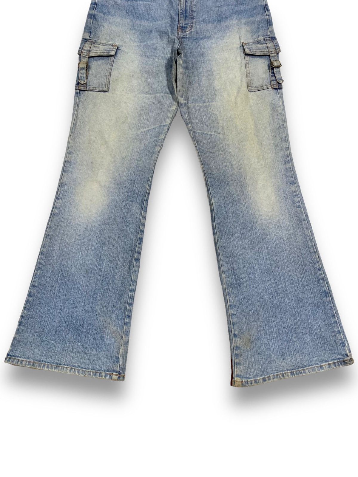 Hysteric Glamour Vintage Japanese Brand Flare Bell Bottom Ripped Cargo Jeans Size US 32 / EU 48 - 8 Thumbnail