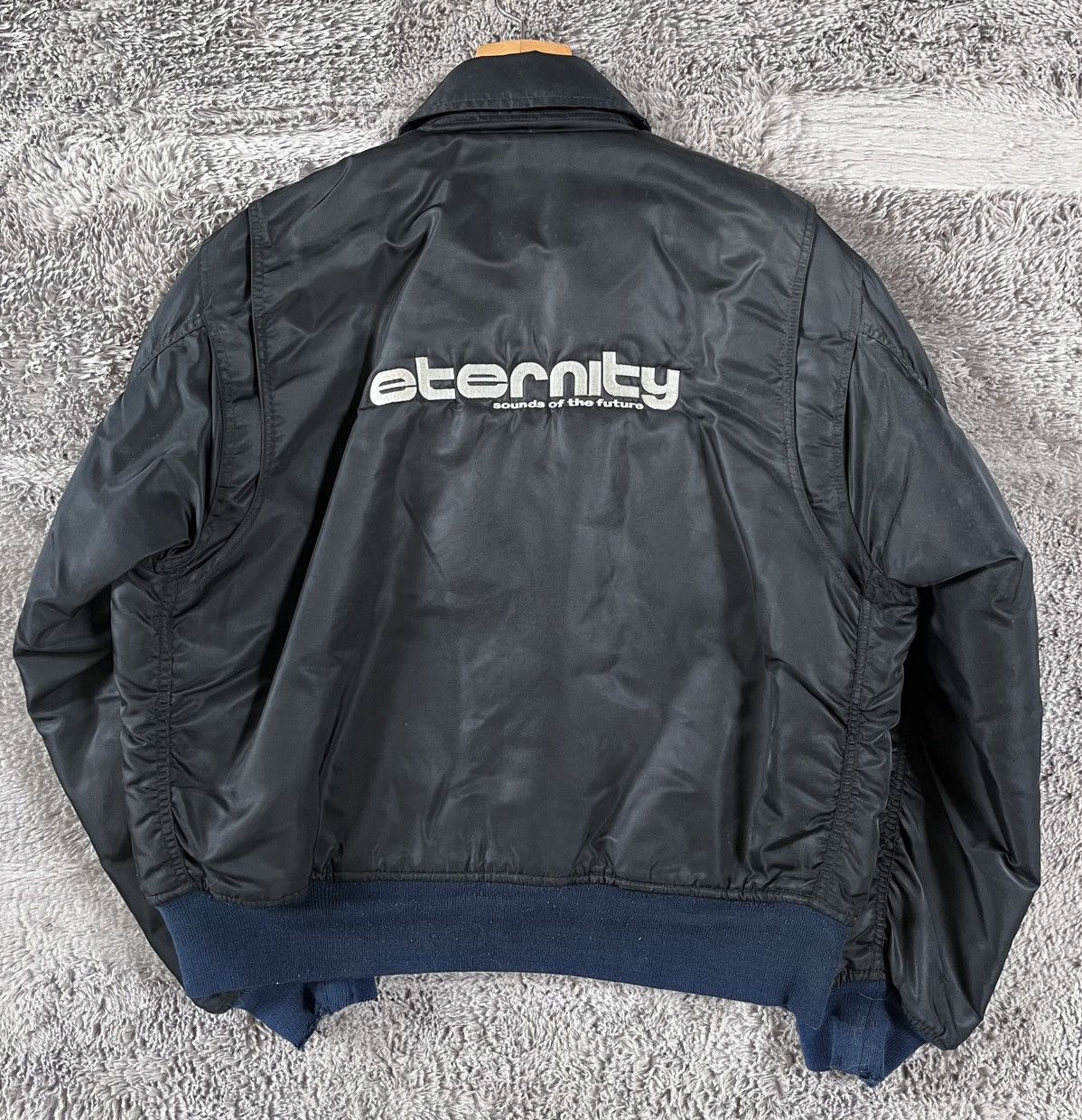 Unknown London 1992 Eternity Magazine MA-2 Rave Rare UK Bomber Jacket Size US M / EU 48-50 / 2 - 3 Thumbnail