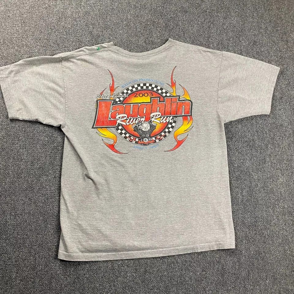 Vintage Laughlin River Run Shirt Mens XL 2003 Motorcycle Race Size US XL / EU 56 / 4 - 5 Thumbnail