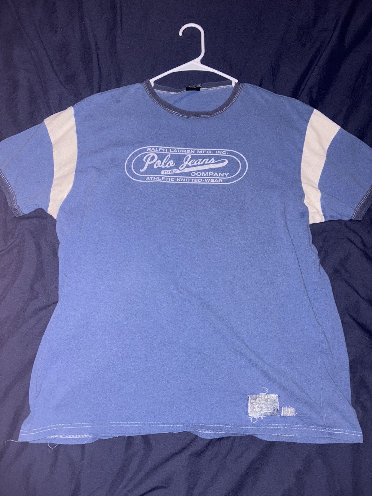 Polo Ralph Lauren Polo jeans co. Ralph lauren blue shirt sz large y2k Size US L / EU 52-54 / 3 - 1 Thumbnail
