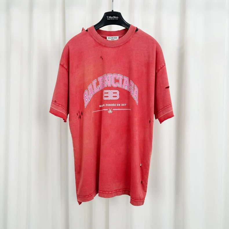 Balenciaga Balenciaga Destroy Printed Alphabet Short Sleeve Size US XS / EU 42 / 0 - 1 Thumbnail