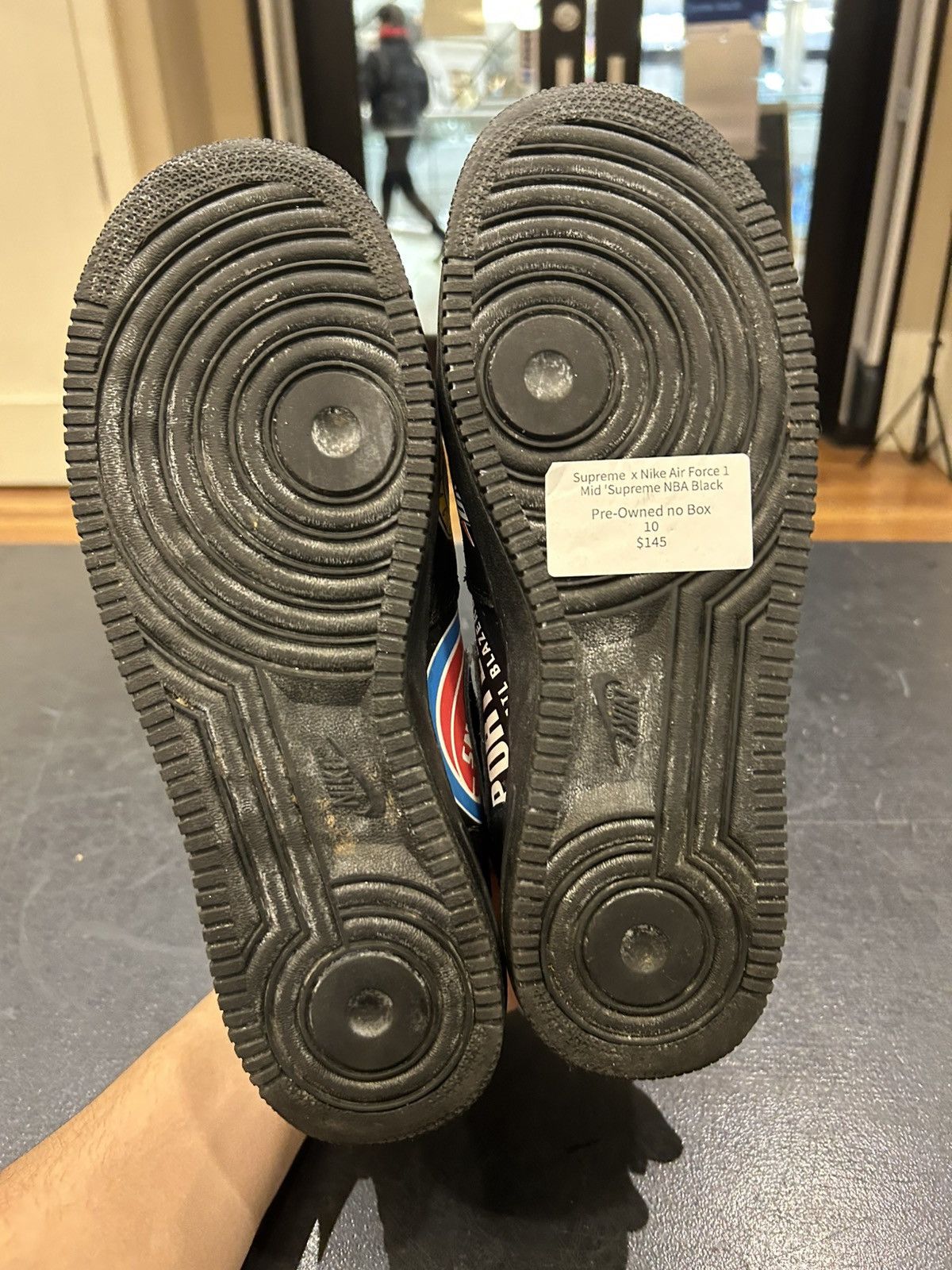 Nike × Supreme Nike Air Force 1 Mid ‘Supreme NBA Black’ Size US 10 / EU 43 - 7 Thumbnail