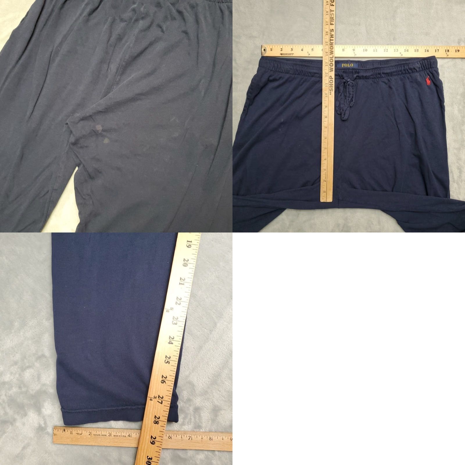 Polo Ralph Lauren Polo Ralph Lauren Pants XL Blue Draw String Sleep Lounge Casual Comfort Men Size US XL / EU 56 / 4 - 8 Thumbnail