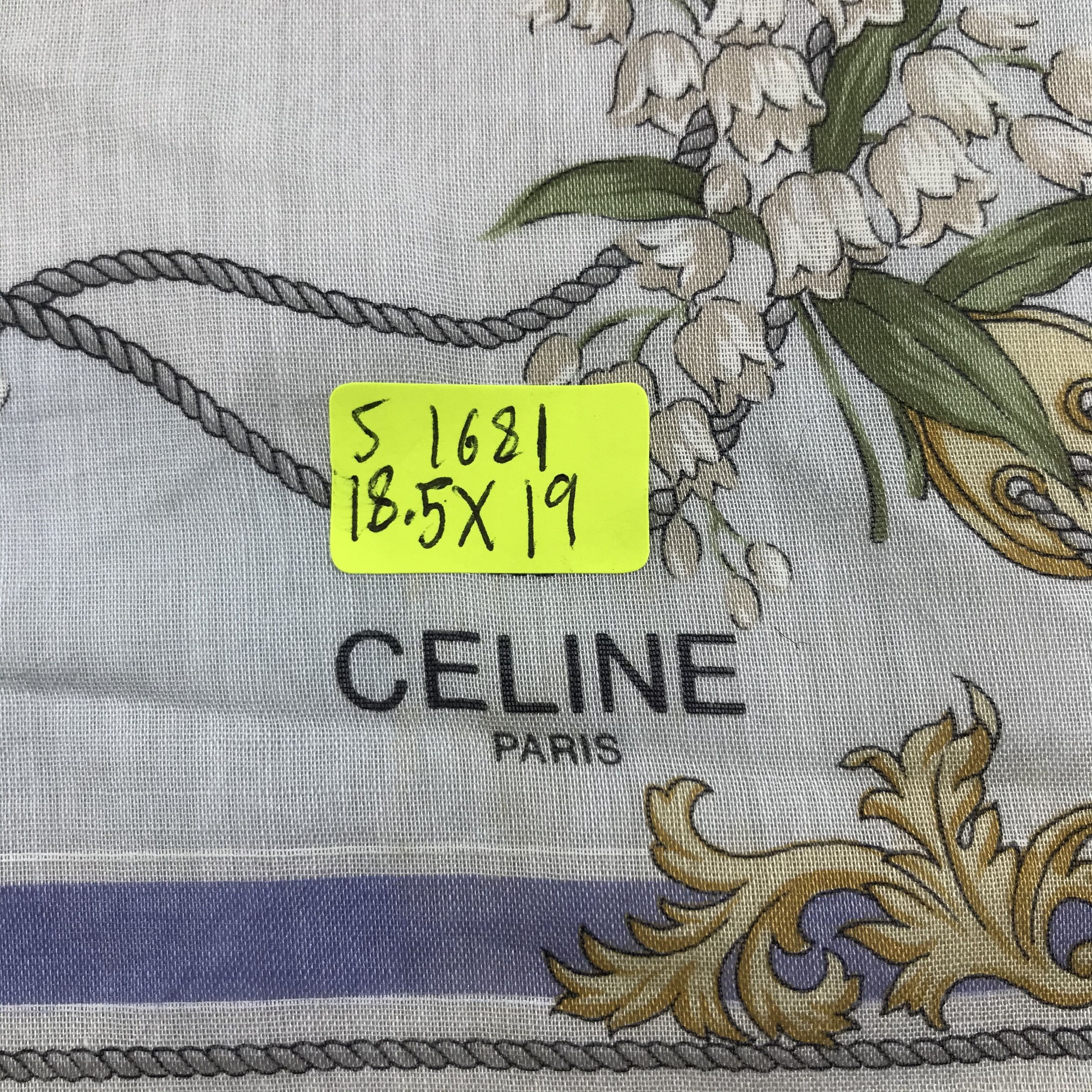 Celine × Vintage Celine Bandana / Handkerchief / Neckerchief - S1681 Size ONE SIZE - 5 Thumbnail
