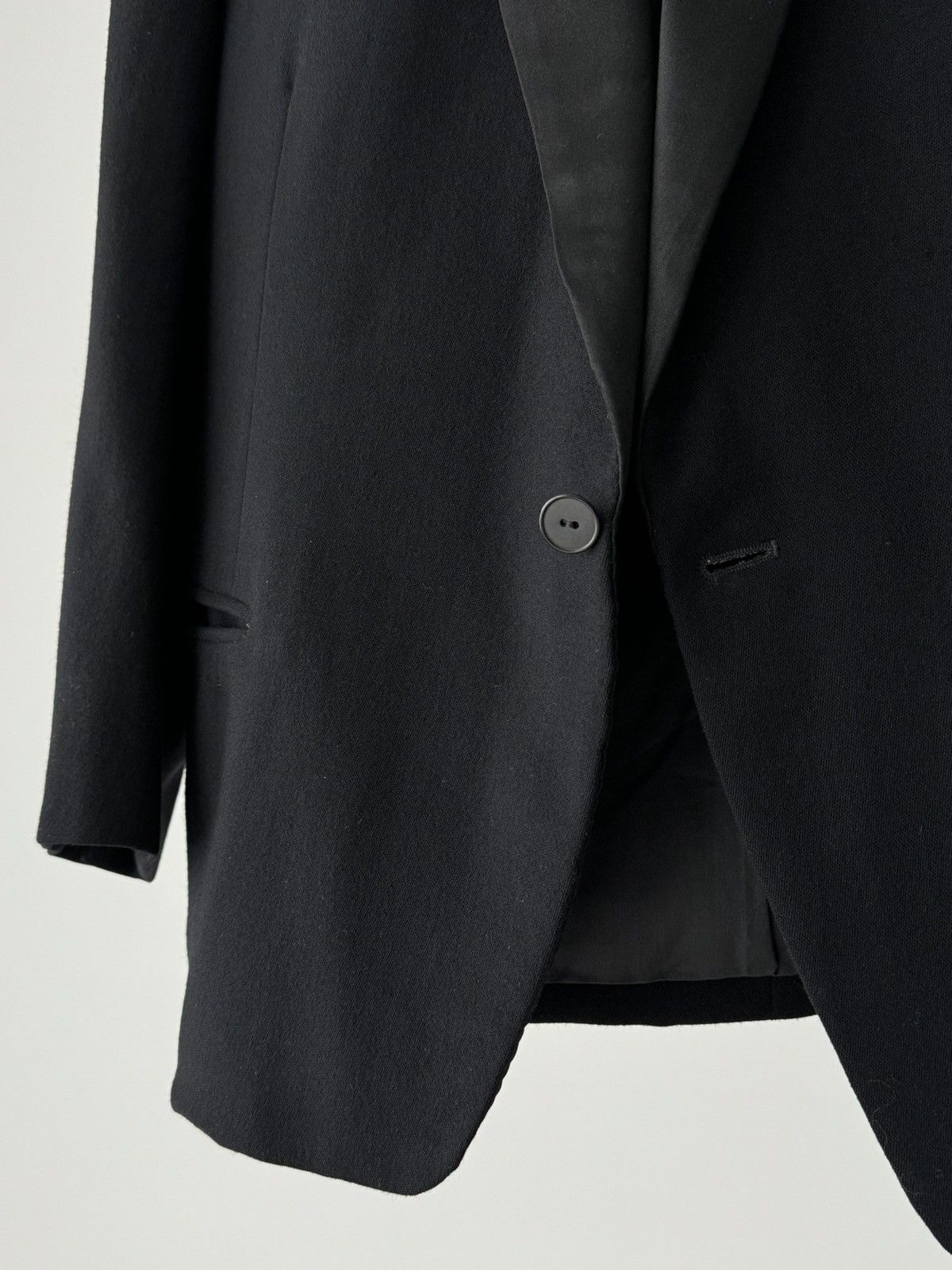 Savile Row Antique ≈1940s Tuxedo Black Tie Blazer Jacket Size US M / EU 48-50 / 2 - 4 Thumbnail