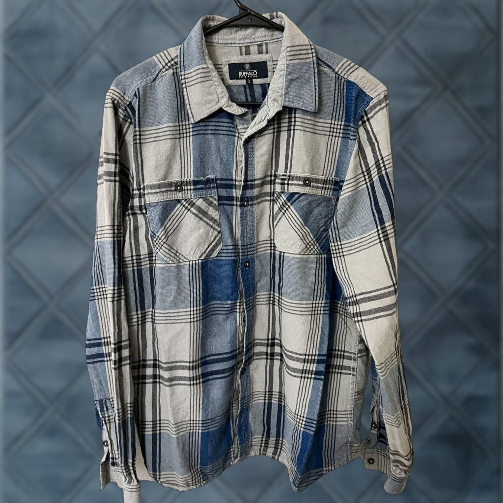 Buffalo David Bitton VINTAGE Buffalo David Bitton Shirt Mens L Gray Plaid Long Sleeve Button Front Casual 100% Cotton Western Style Mens L Gray Plaid Button-Front Shirt Size US L / EU 52-54 / 3 - 1 Thumbnail