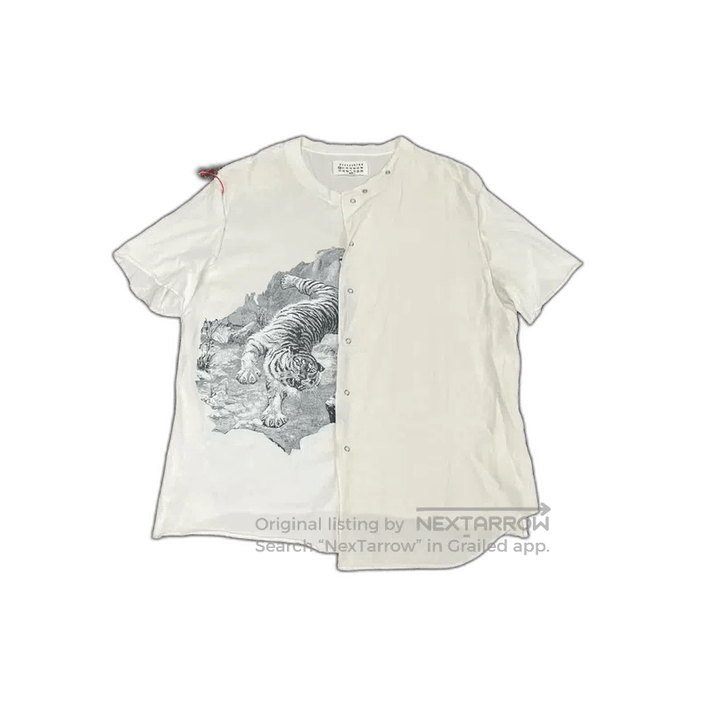 Maison Margiela Maison Margiela Short Sleeve Tiger Print Shirt. Size US L / EU 52-54 / 3 - 1 Thumbnail