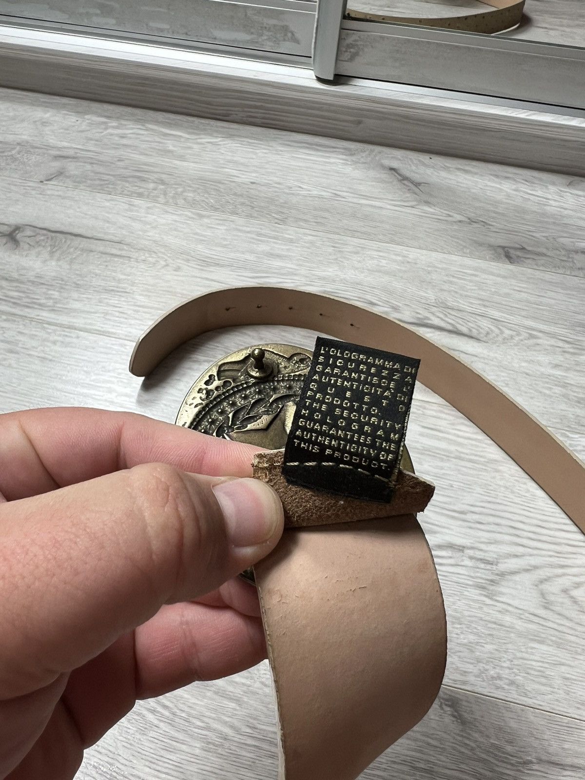 Just Cavalli × Vintage Y2K Just Cavalli Leather Belt With Large Star Buckle Size ONE SIZE - 7 Thumbnail