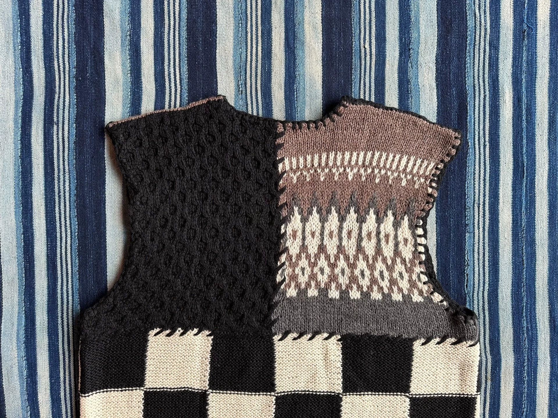 NOMA t.d NOMA t.d. Hand-knit Patchwork Vest 4 Size US XL / EU 56 / 4 - 4 Thumbnail