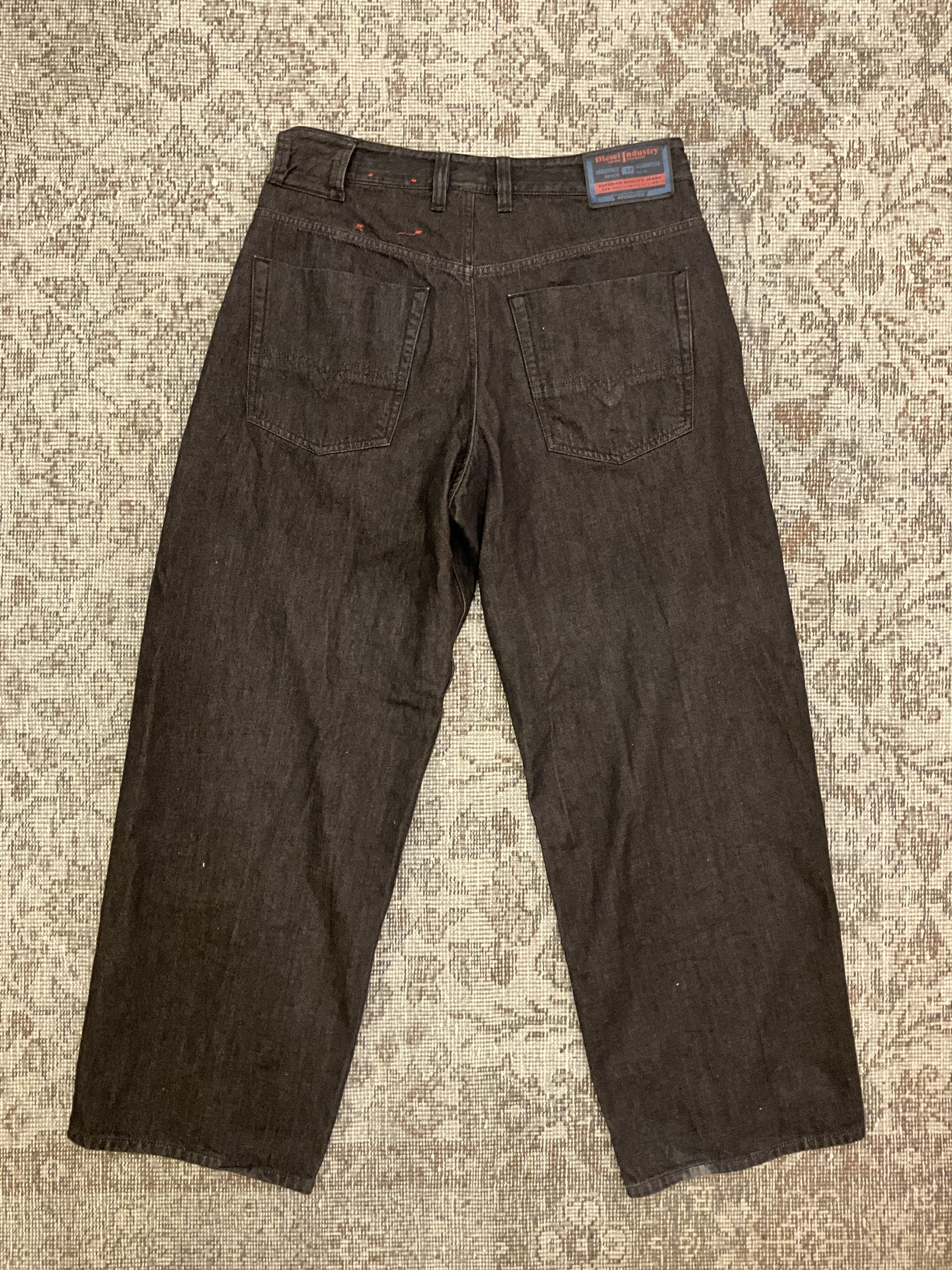 Diesel Diesel 1997 D-ENIM-M Relaxed Wide Leg Jeans Black W32 L32 Size US 32 / EU 48 - 4 Thumbnail