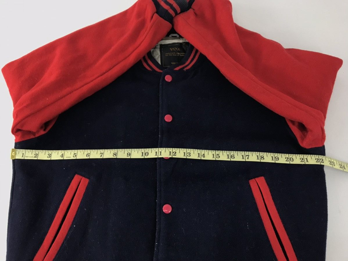 Vintage VOX Simple Varsity Jacket Wool Sleeve Quilted Padded Inner Size US M / EU 48-50 / 2 - 9 Thumbnail