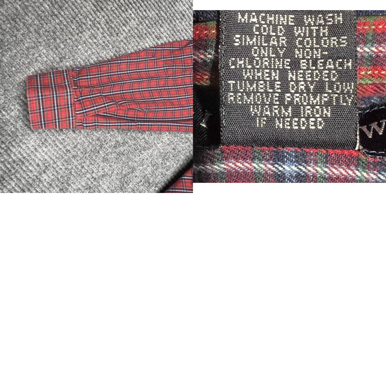 Vintage IVY CREW Mens Button-Up Shirt Plaid Red Wrinkle Resistant Size US M / EU 48-50 / 2 - 9 Thumbnail