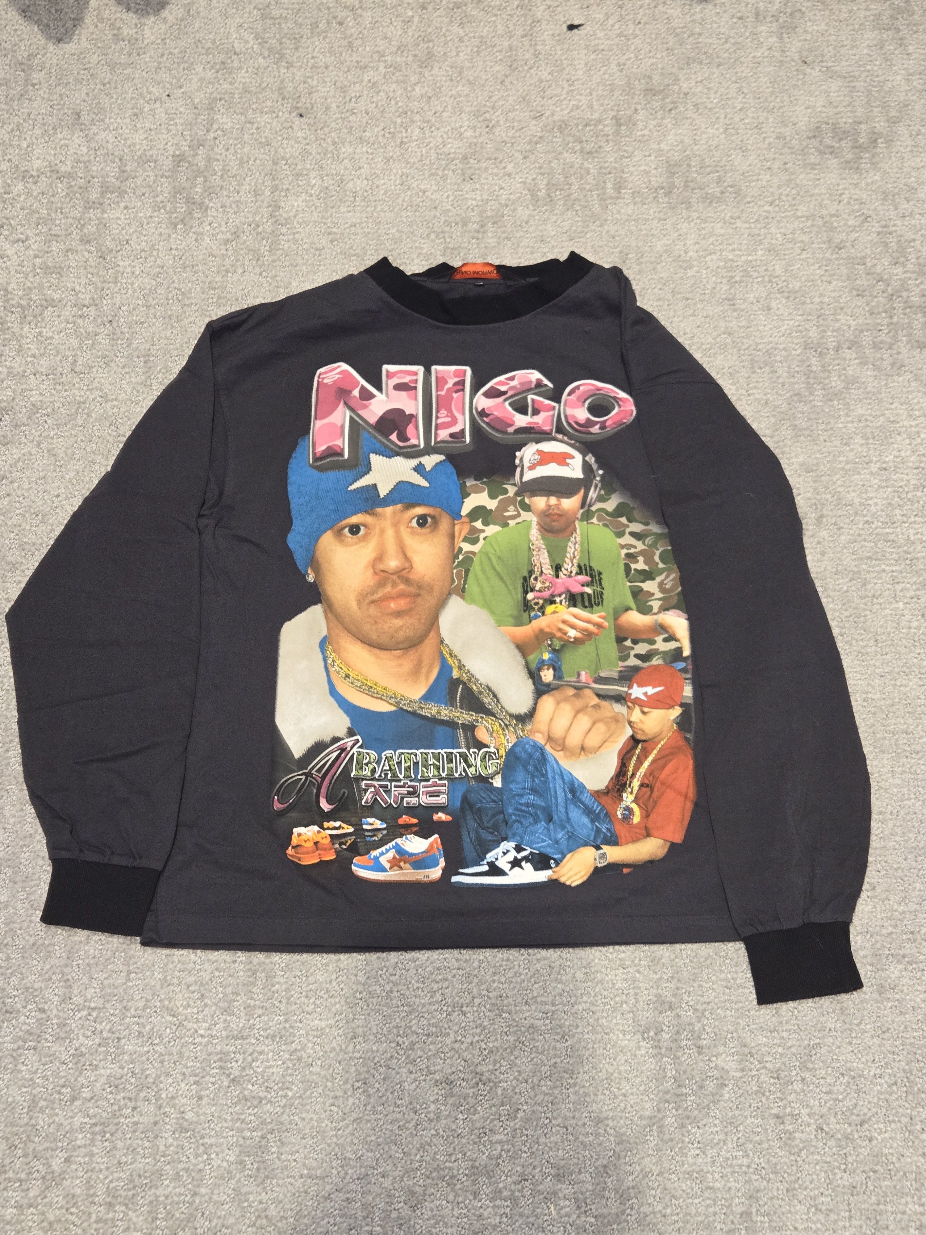 image of Marino Morwood Nigo Tee in Black, Men's (Size XL)