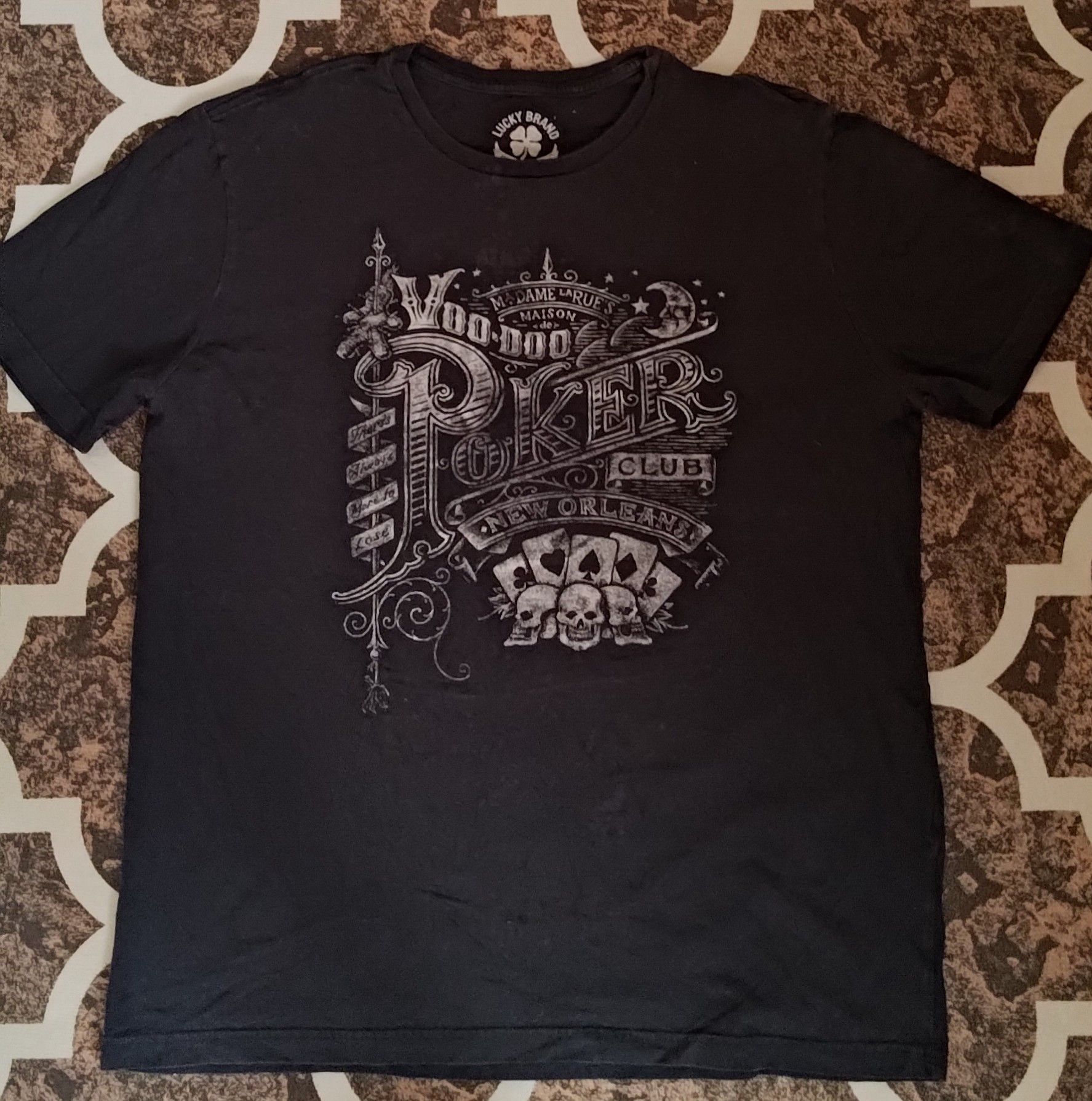 Lucky Brand Lucky Brand Men's Black T-shirt Size US XL / EU 56 / 4 - 1 Thumbnail