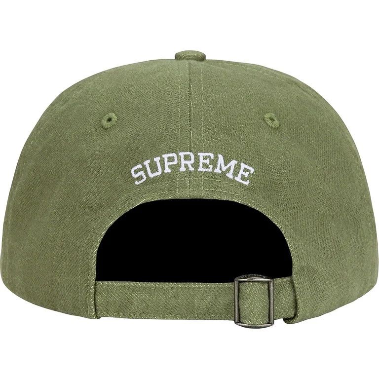 Supreme Supreme x Kevlar Denim S Logo 6-Panel 'Olive' Size ONE SIZE - 2 Thumbnail