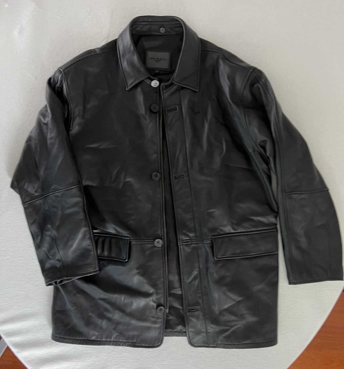 Other Black Leather Coat *Great Condition* Size US XL / EU 56 / 4 - 1 Thumbnail