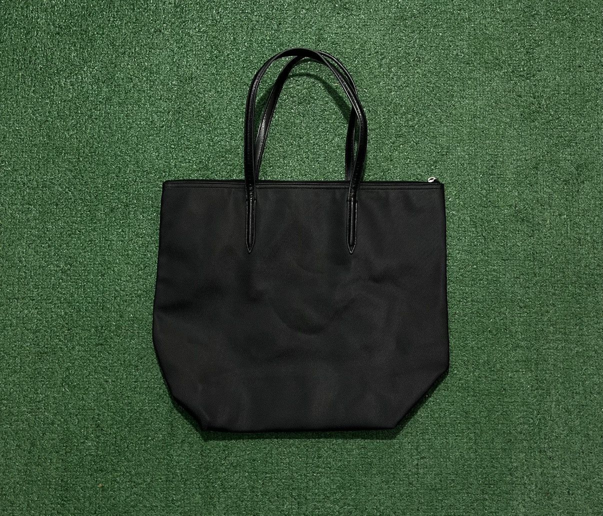 Lacoste × Vintage Lacoste Leather Tote Bag Black Size ONE SIZE - 2 Thumbnail