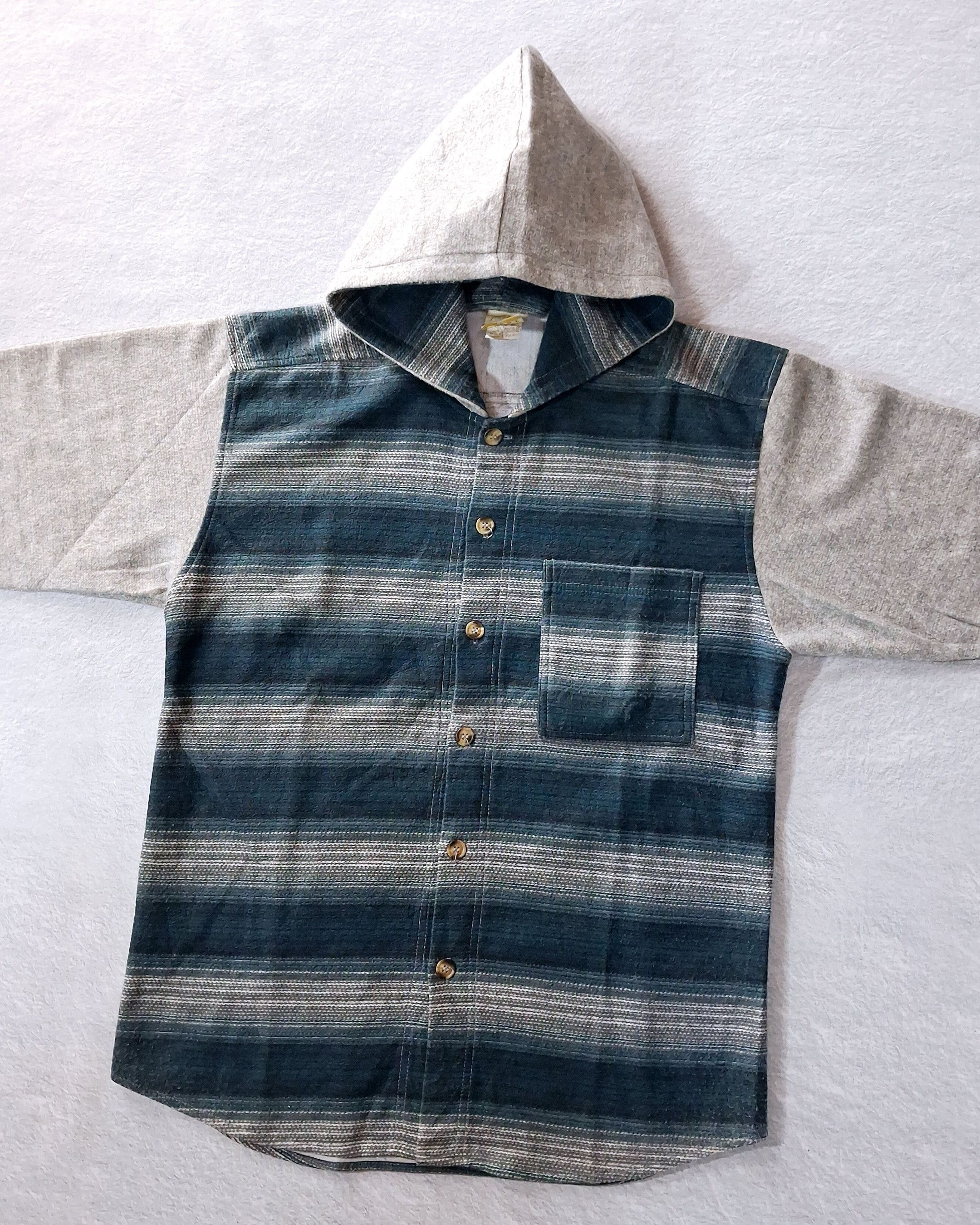 Vintage AL SPORT BAJA HOODED FLANNEL SHIRT MADE IN USA Size US XL / EU 56 / 4 - 2 Thumbnail