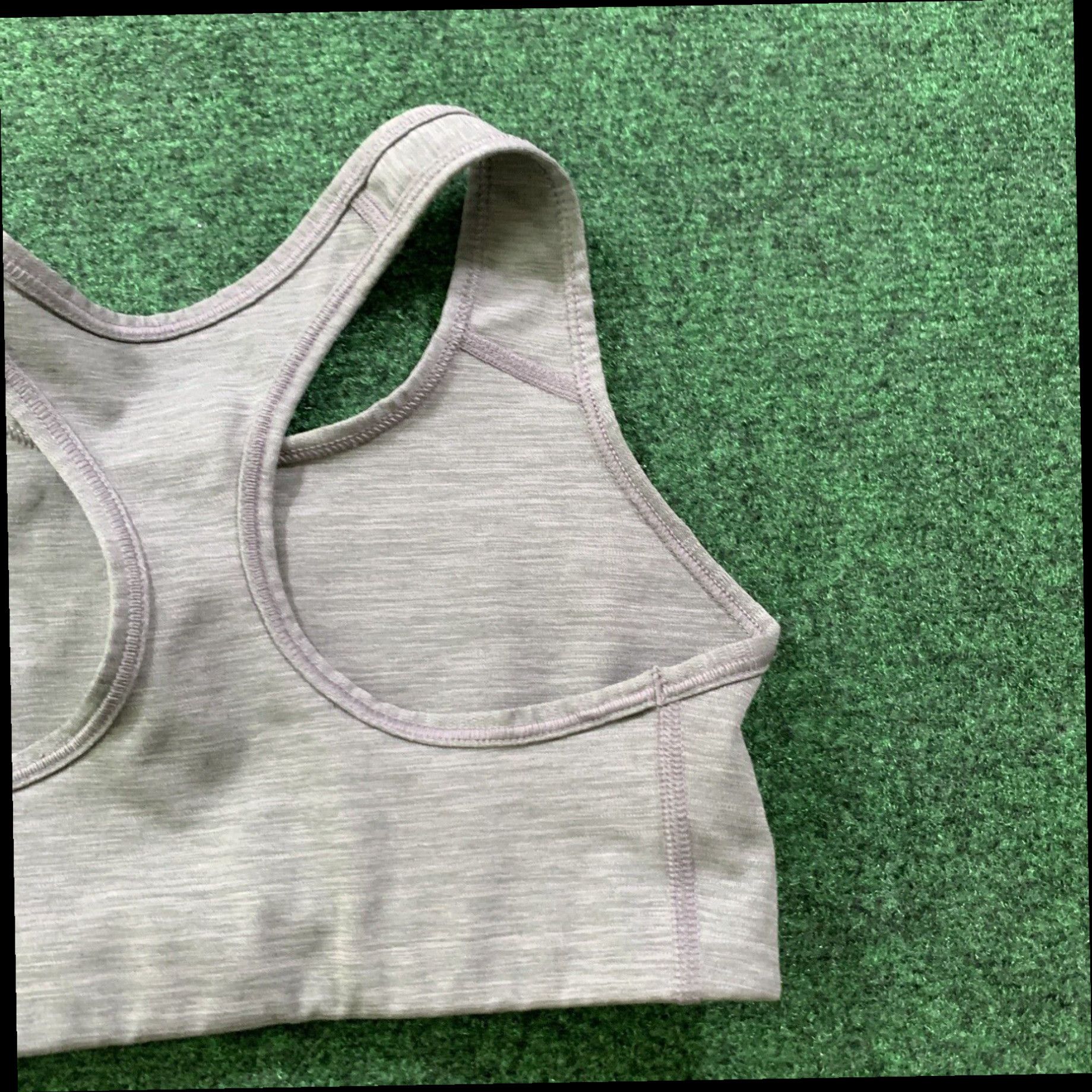 Nike Nike DRI FIT Womens Activewear Sports Bra Racerback Sleeveless Gray Size Small Size ONE SIZE - 7 Thumbnail