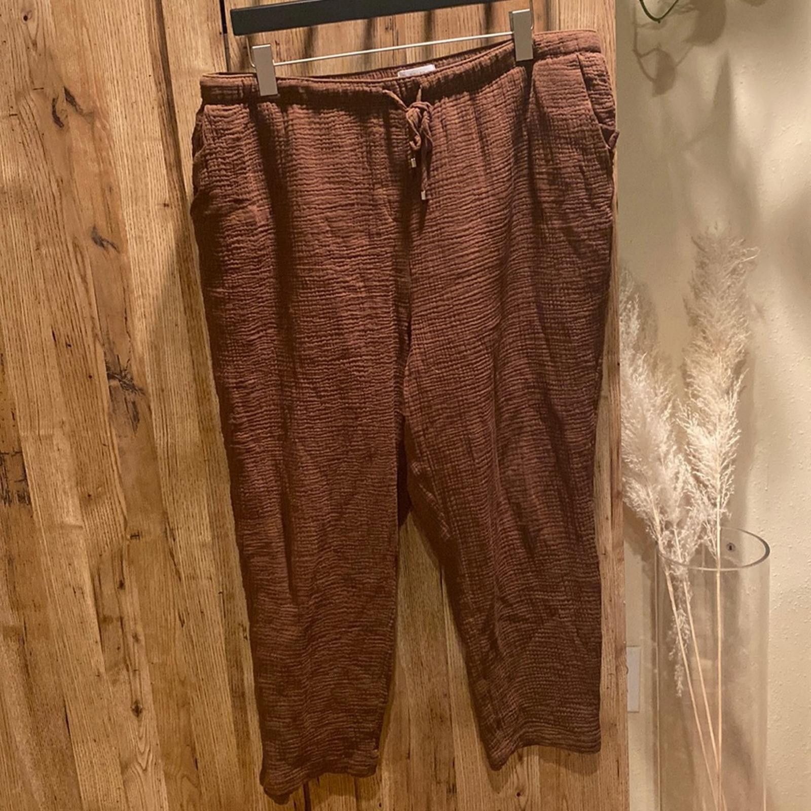 Calvin Klein Calvin Klein brown cotton pants Size 40" / US 18 - 1 Thumbnail