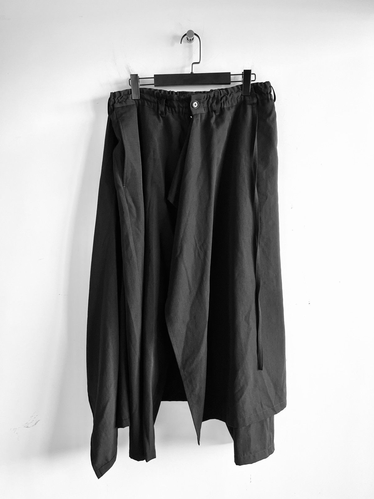 Yohji Yamamoto Yohji Yamamoto Ground Y - WOOL GABARDINE 3-WAY SKIRT PANTS Size US 32 / EU 48 - 4 Thumbnail