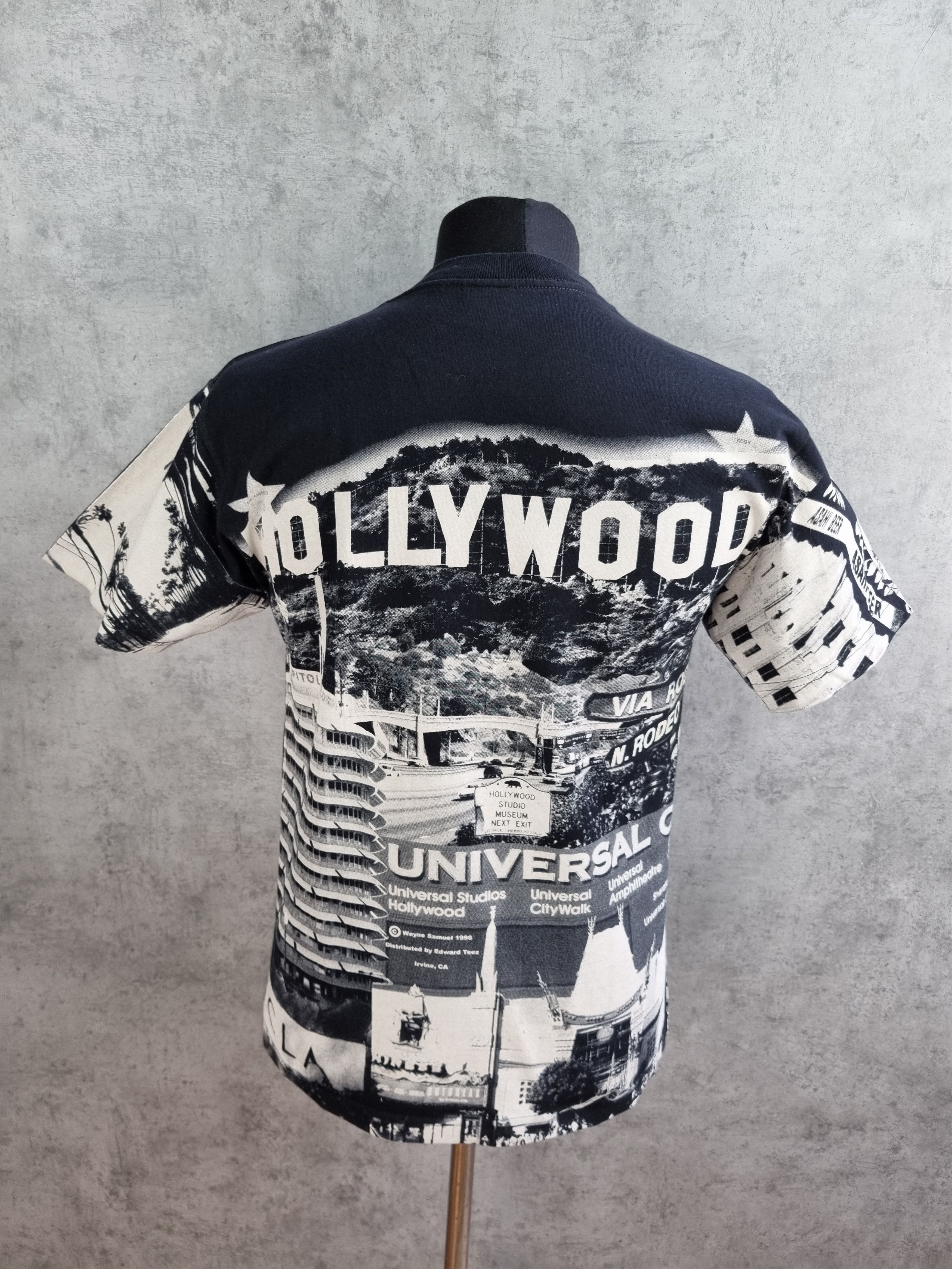 Vintage Rare Vintage Hollywood All Over Print Tee Shirt Size US M / EU 48-50 / 2 - 8 Thumbnail