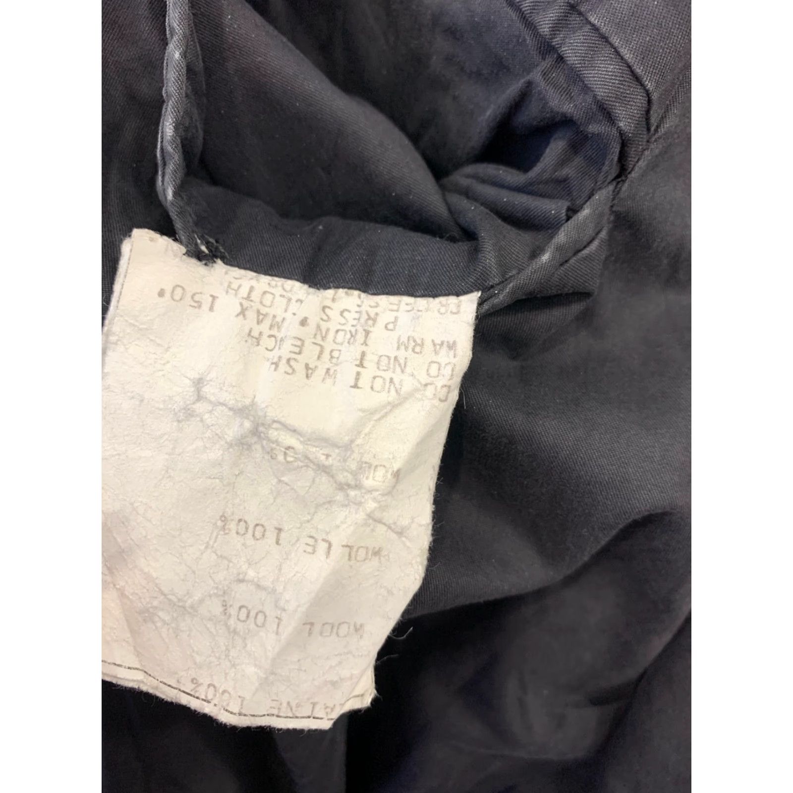 Valentino Valentino Uomo Navy Blue Wool Bomber Jacket XL Men Vintage Made in Italy Size US XL / EU 56 / 4 - 4 Thumbnail