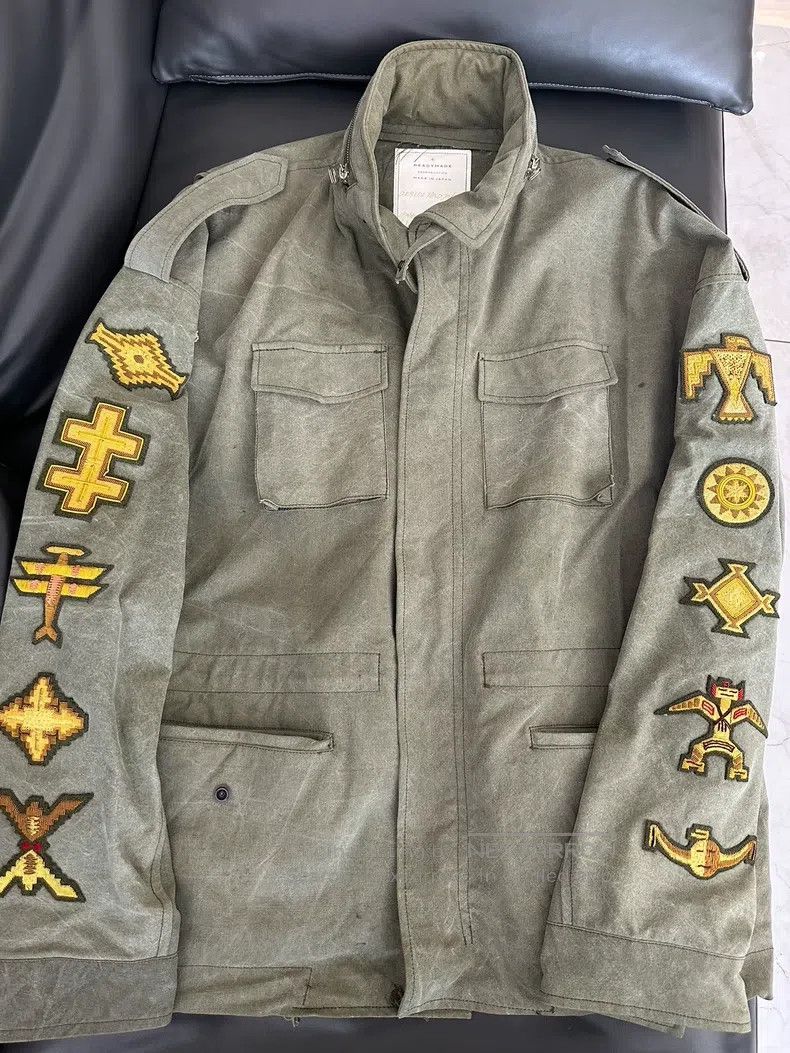 READYMADE Ready Made Gold Thread Embroidery, M-65 Military Jacket, A Size US L / EU 52-54 / 3 - 1 Thumbnail