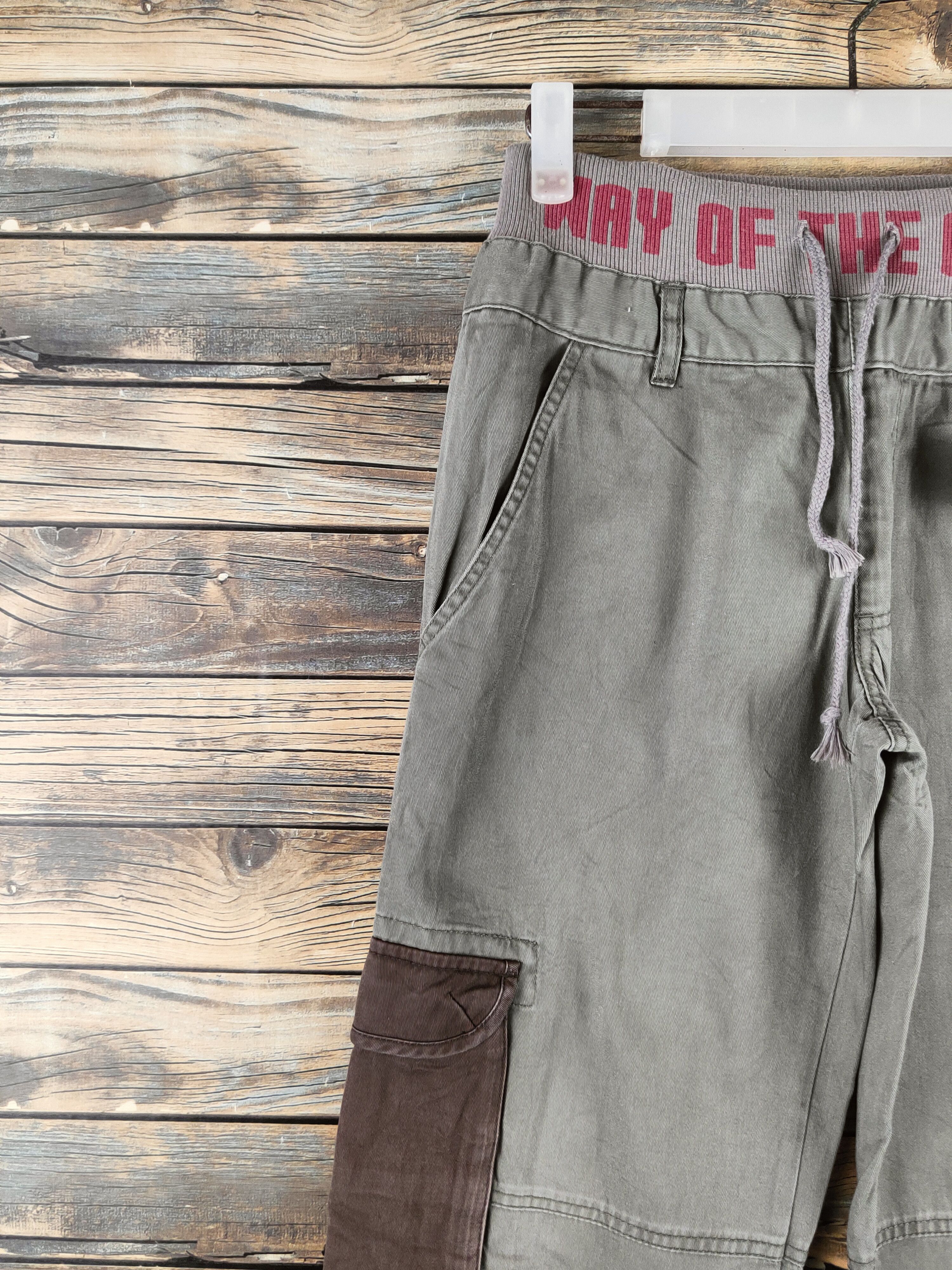 Japanese Brand DL Ad Life Olive Multipocket Cargo Pants #46-367 Size 24" / US 00 / IT 34 - 3 Thumbnail