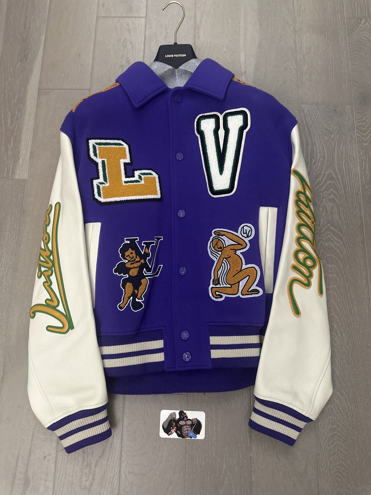 Louis Vuitton Louis Vuitton Multi-Patches Mixed Leather Varsity Blouson Size US XL / EU 56 / 4 - 2 Thumbnail