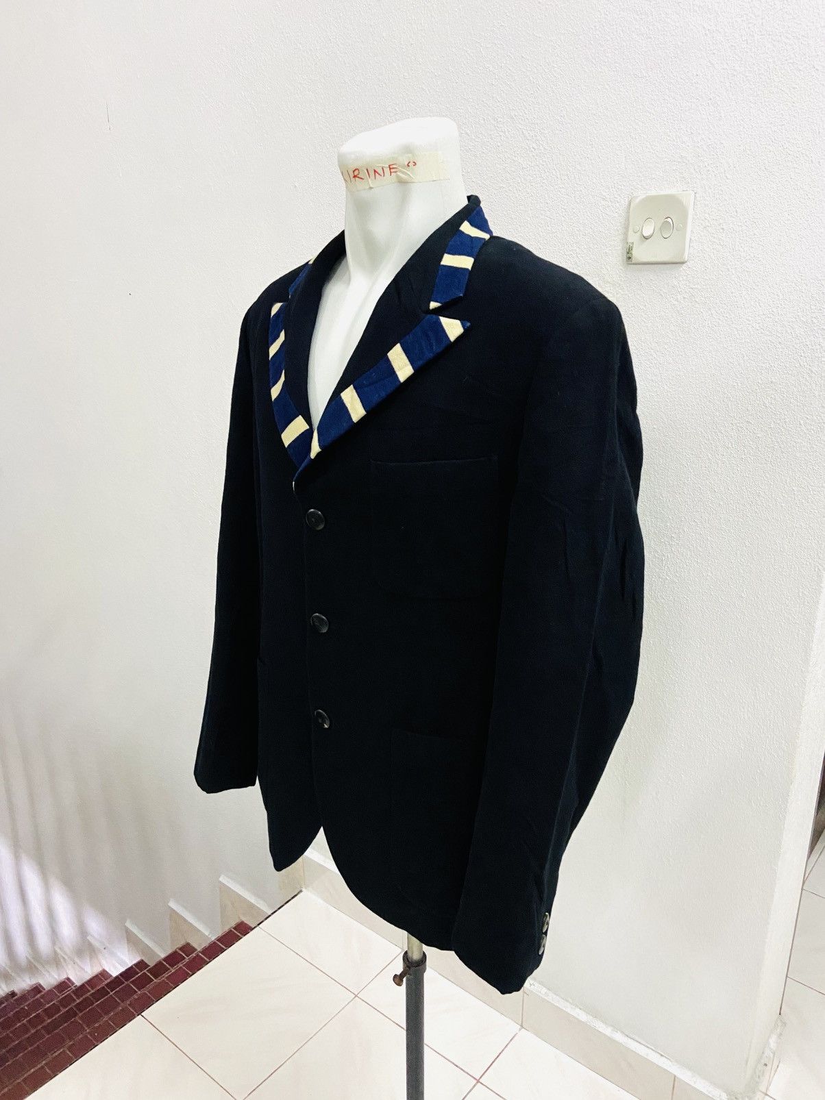 Japanese Brand × Yohji Yamamoto YOHJI YAMAMOTO POUR HOMME BLAZER Size 42S - 5 Thumbnail