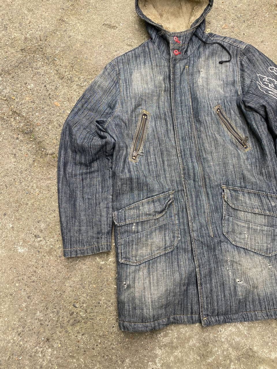 Japanese Brand × Vintage Diesel like if six was nine style mohair distressed jacket Size US XL / EU 56 / 4 - 2 Thumbnail