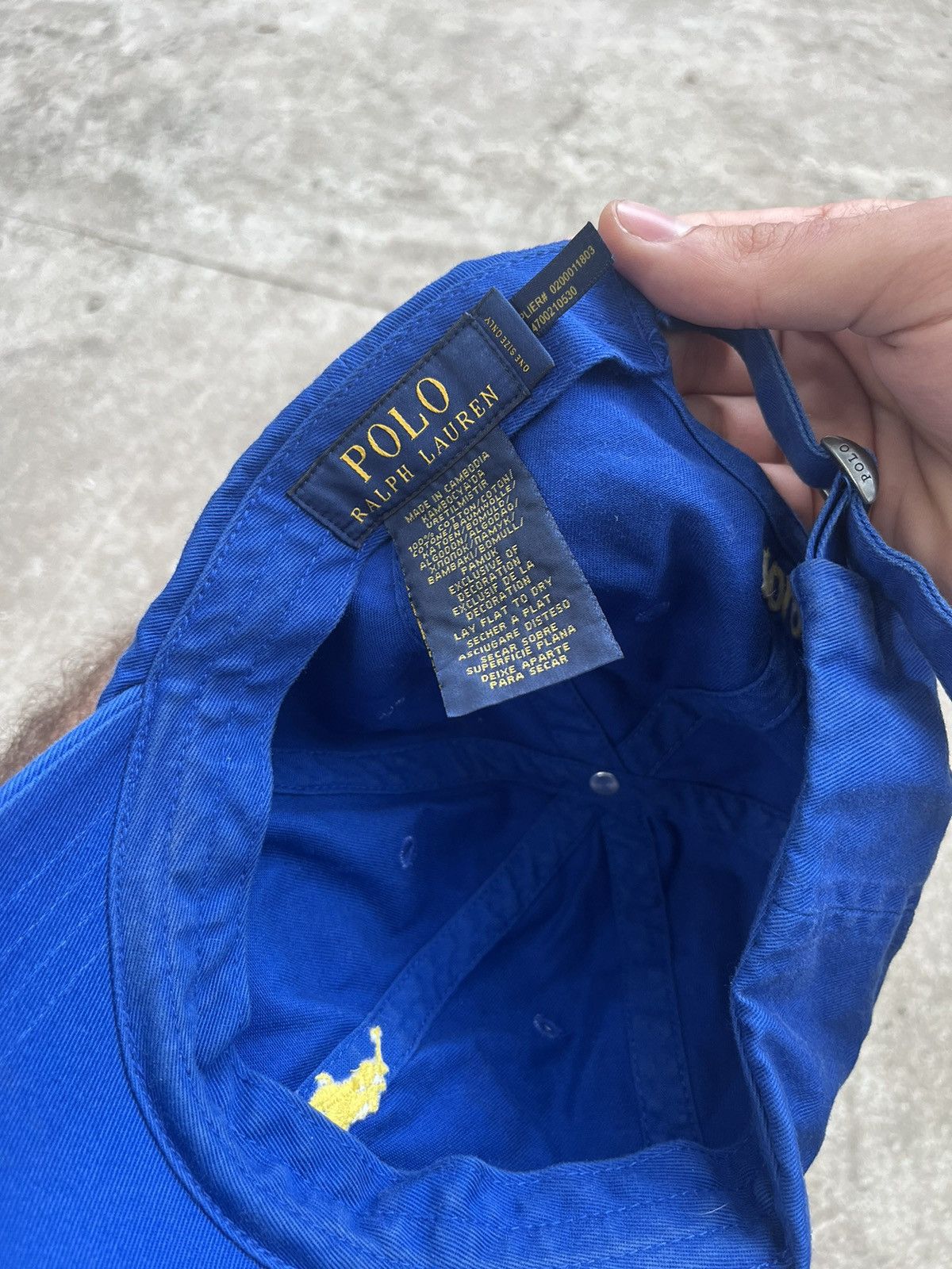 Polo Ralph Lauren × Vintage Polo Ralph Lauren Pony Chief Keef Blue Cap Size ONE SIZE - 3 Thumbnail