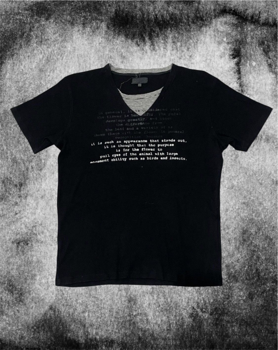 If Six Was Nine ⏰NEED GONE⏰Y2k Japanese Poem Laces Up T-shirt Size US M / EU 48-50 / 2 - 1 Thumbnail